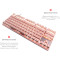 Клавиатура беспроводная MOTOSPEED GK82 Blue Switch Pink (MTGK82PMB)