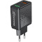 Зарядний пристрій GRAND-X CH-650 1xUSB-A, QC3.0, 18W Black w/Type-C cable (CH-650T)