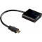 Адаптер VOLTRONIC HDMI - VGA Black (YT-C-MNHDMI(M)/VGA(F)-B)
