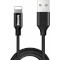 Кабель BASEUS Yiven Data Cable USB to Lightning 1.8м Black (CALYW-A01)
