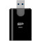 Кардрідер SILICON POWER Combo SD/microSD USB3.1 Black (SPU3AT3REDEL300K)