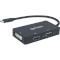 Порт-реплікатор MANHATTAN USB3.1 Type-C -> HDMI/DVI-I/VGA Black (152983)