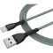 Кабель COLORWAY Cloth Braided USB to Type-C 3A 1м Gray (CW-CBUC041-GR)