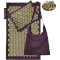 Акупунктурний килимок (аплікатор Кузнєцова) з подушкою 4FIZJO Eco Mat 68x42cm Wine Red/Gold (4FJ0250)