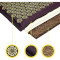 Акупунктурний килимок (аплікатор Кузнєцова) з подушкою 4FIZJO Eco Mat 68x42cm Wine Red/Gold (4FJ0250)