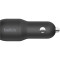 Автомобильное зарядное устройство BELKIN Boost Up Charge Dual USB-A Car Charger 24W Black w/Lightning cable (CCD001BT1MBK)