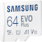 Карта пам'яті SAMSUNG microSDXC EVO Plus 64GB UHS-I V10 A1 Class 10 + SD-adapter (MB-MC64KA)