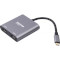 Сплиттер MAXXTER USB-C - 2xHDMI 0.1м Gray (V-CM-2HDMI)