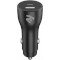 Автомобільний зарядний пристрій 2E Car Charger 1xUSB-C, 1xUSB-A, PD3.0, QC3.0, 38W Black (2E-ACR18PDQC-B)