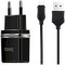 Зарядное устройство HOCO C12 Smart 2xUSB-A, 2.4A Black w/Micro-USB cable (6957531064114)