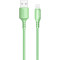 Кабель COLORWAY Soft Silicone USB to Lightning 2.4A 1м Green (CW-CBUL042-GR)