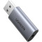 Внешняя звуковая карта UGREEN CM383 USB 2.0 to 3.5mm Gray (80864)
