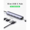 Порт-репликатор UGREEN CM417 5-in-1 USB-C Hub Gray (20197)