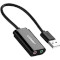 Зовнішня звукова карта UGREEN US205 USB 2.0 External Sound Adapter Black (30724)