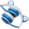 Наушники VOLTRONIC Cat Ear VZV-23M LED Blue