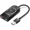 Зовнішня звукова карта UGREEN CM129 USB External Stereo Sound Adapter Black (40964)