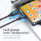 Кабель VENTION 3A Quick Charge USB-A to Type-C 2м Black (COKBH)