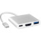 Порт-реплікатор USB3.1 Type-C -> HDMI/USB3.0/Type-C (F) (S0733)