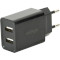 Зарядное устройство ENERGENIE 2xUSB-A, 2.1A Black (EG-U2C2A-03-BK)