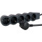 Подовжувач LEGRAND Standard 5x2K+3 Black, 5 розеток, 1.5м (694556)