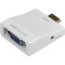 Адаптер HDMI - VGA White (B00230)