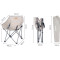 Стул кемпинговый NATUREHIKE Aluminum Folding Half Moon Chair 600D Oxford Khaki (NH20JJ022-KH)