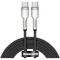 Кабель BASEUS Cafule Metal Data Cable Type-C to Type-C 100W 2м Black (CATJK-D01)