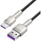 Кабель BASEUS Cafule Metal Data Cable USB to Type-C 66W 1м Black (CAKF000101)