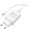 Зарядний пристрій BOROFONE BA21A Long Journey 1xUSB-A White w/Micro-USB cable