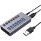 USB хаб з вимикачами ACASIS H707 7-Port Gray