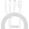 Кабель BASEUS Superior Series Fast Charging Data Cable USB to M+L+C 3.5A 1.5м White (CAMLTYS-02)