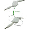 Кабель mini-jack 3.5mm 0.8м White (B00653)