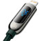 Кабель BASEUS Display Fast Charging Data Cable Type-C to iP 20W 1м Green (CATLSK-06)