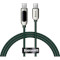 Кабель BASEUS Display Fast Charging Data Cable Type-C to Type-C 100W 1м Green (CATSK-B06)