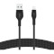 Кабель BELKIN Boost Up Charge Pro Flex USB-A Cable with Lightning Connector 1м Black (CAA010BT1MBK)