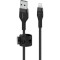 Кабель BELKIN Boost Up Charge Pro Flex USB-A Cable with Lightning Connector 1м Black (CAA010BT1MBK)