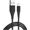 Зарядное устройство COLORWAY 1xUSB-A, 2A, 10W Black w/Lightning cable (CW-CHS012CL-BK)