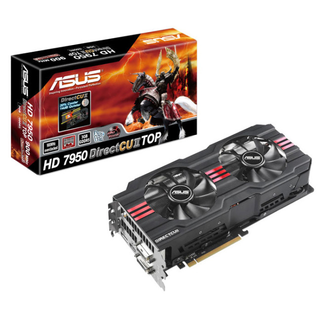 Відеокарта ASUS Radeon HD 7950 3GB GDDR5 384-bit DirectCU II TOP