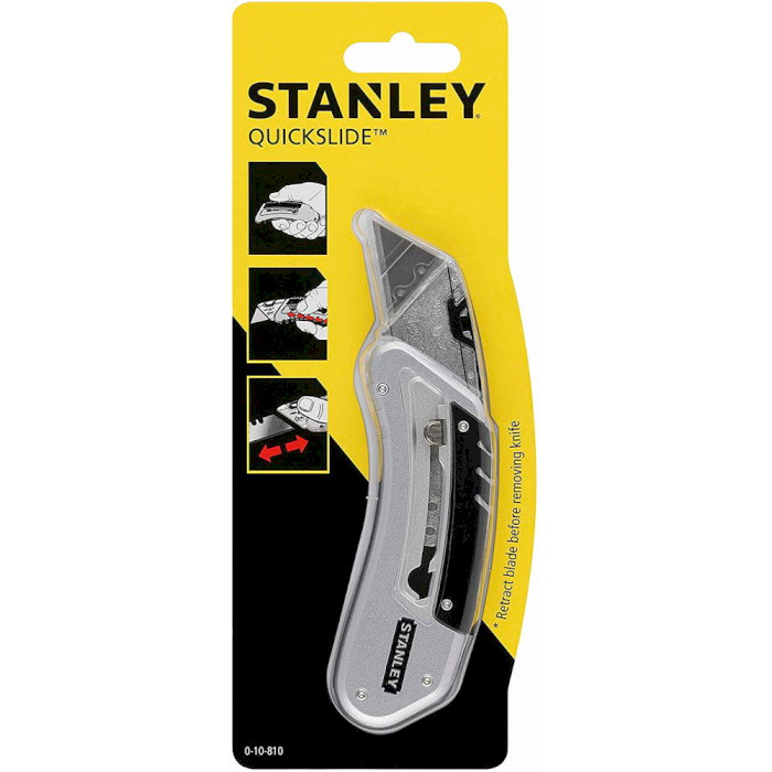 Нож для отделочных работ с выдвижным лезвием STANLEY "FatMax Quickslide" 19мм (0-10-810)