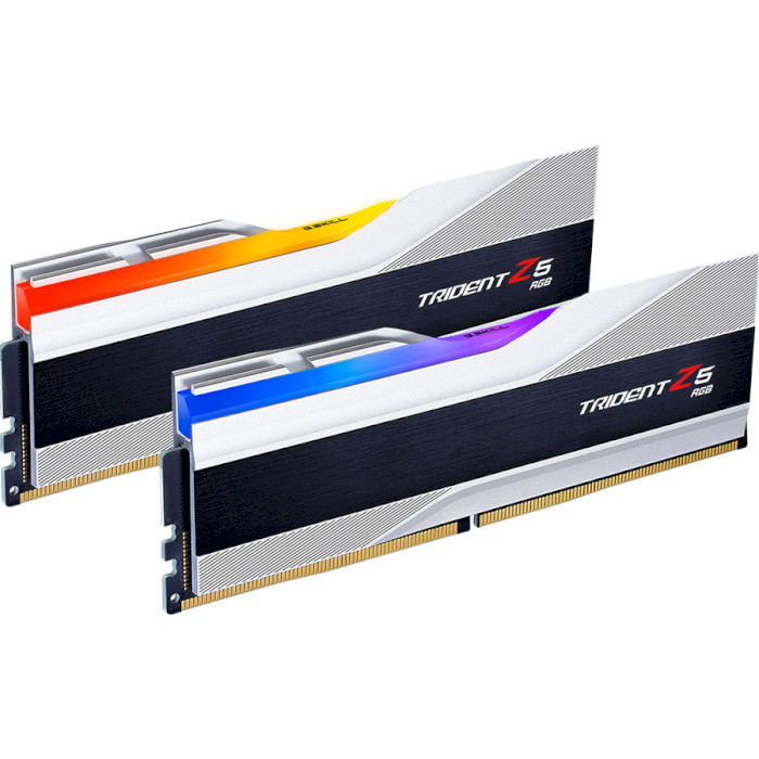 Модуль памяти G.SKILL Trident Z5 RGB Metallic Silver DDR5 6000MHz 32GB Kit 2x16GB (F5-6000J4040F16GX2-TZ5RS)