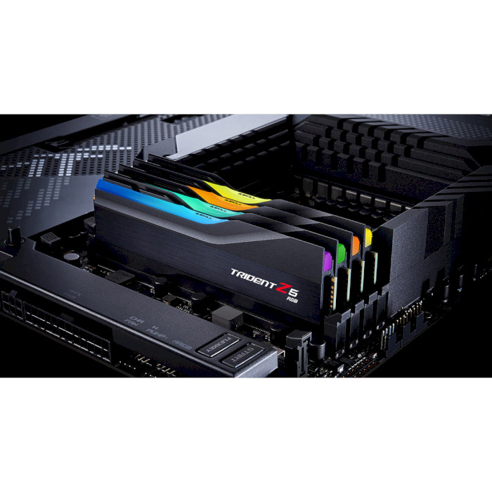 Модуль памяти G.SKILL Trident Z5 RGB Matte Black DDR5 5600MHz 32GB Kit 2x16GB (F5-5600J4040C16GX2-TZ5RK)