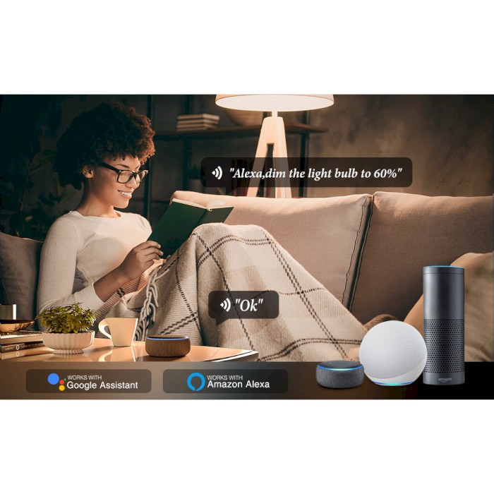 Розумна лампа NITEBIRD Smart Bulb E26 9W 2700-6500K 2шт (WB4-2)