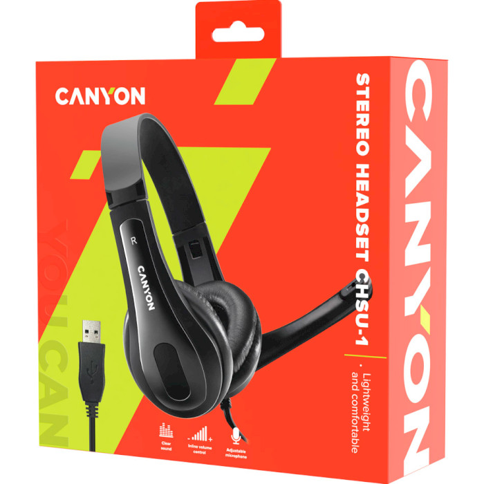 Навушники CANYON CNS-CHSU1B Black