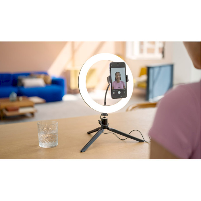 Кольцевая LED лампа TRUST Maku Ring Light Vlogging Kit