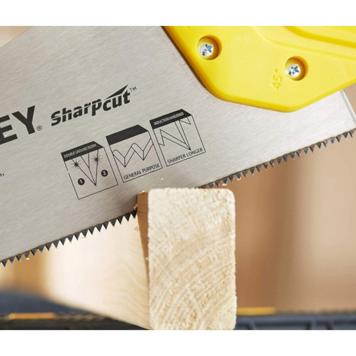 Ножовка по дереву STANLEY "Sharpcut" 450mm 11tpi (STHT20370-1)