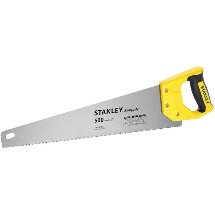 Ножовка по дереву STANLEY "Sharpcut" 500mm 7tpi (STHT20367-1)