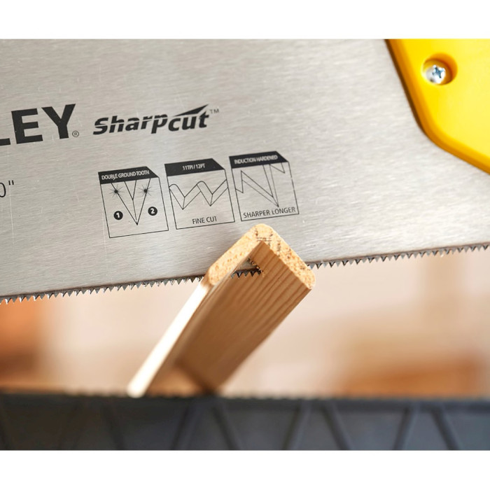 Ножовка по дереву STANLEY "Sharpcut" 550mm 11tpi (STHT20372-1)