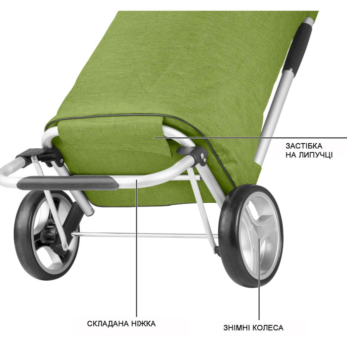 Сумка-тележка SHOPPINGCRUISER Foldable 45L Green (650068)