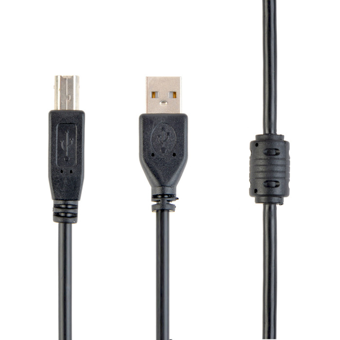 Кабель CABLEXPERT USB2.0 AM/BM 1.5м Black (CCFB-USB2-AMBM-1.5M)