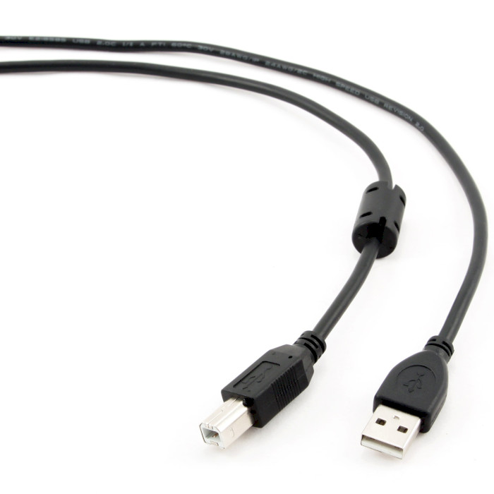 Кабель CABLEXPERT USB2.0 AM/BM 3м Black (CCFB-USB2-AMBM-3M)
